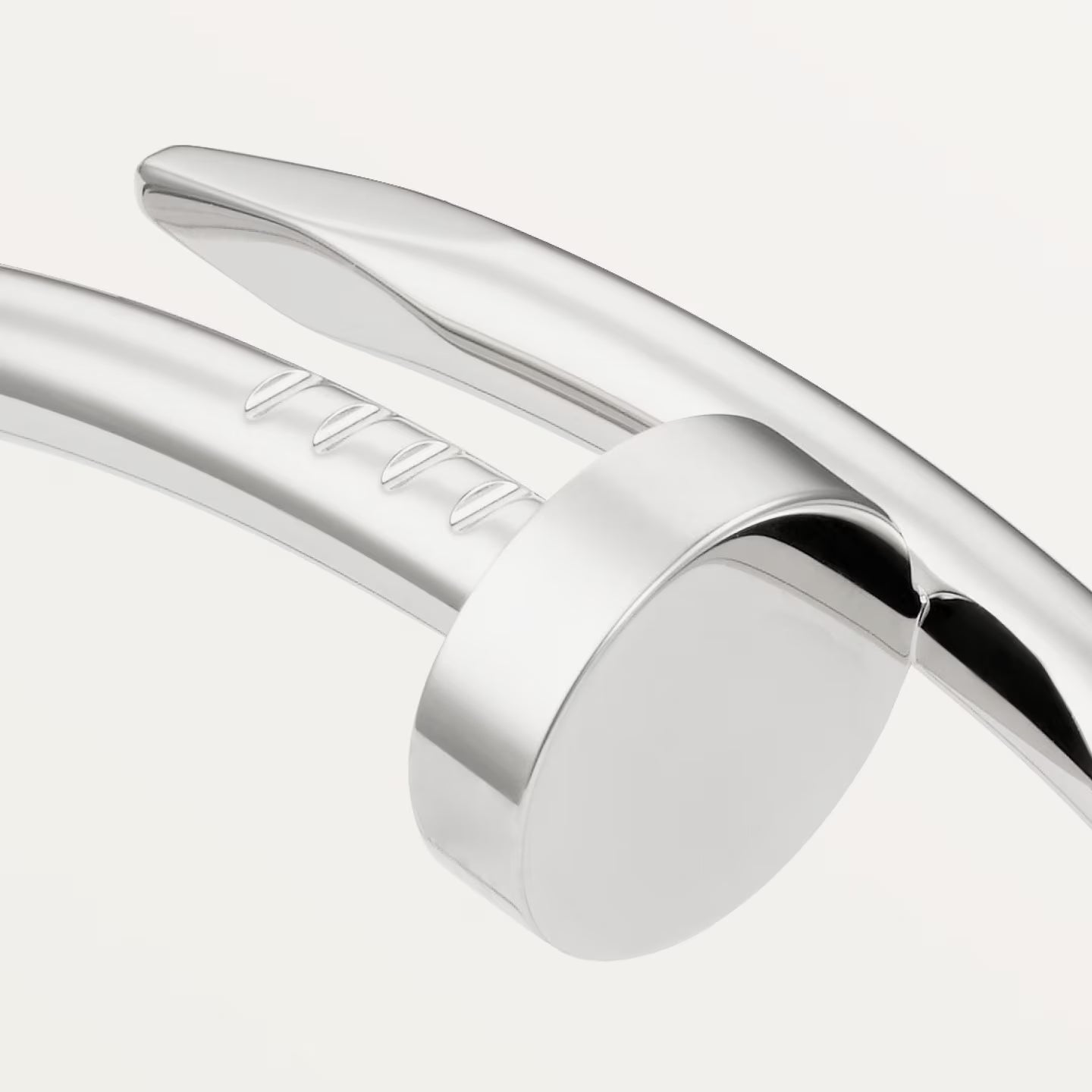 Pulsera Juste un Clou <br> Oro Blanco