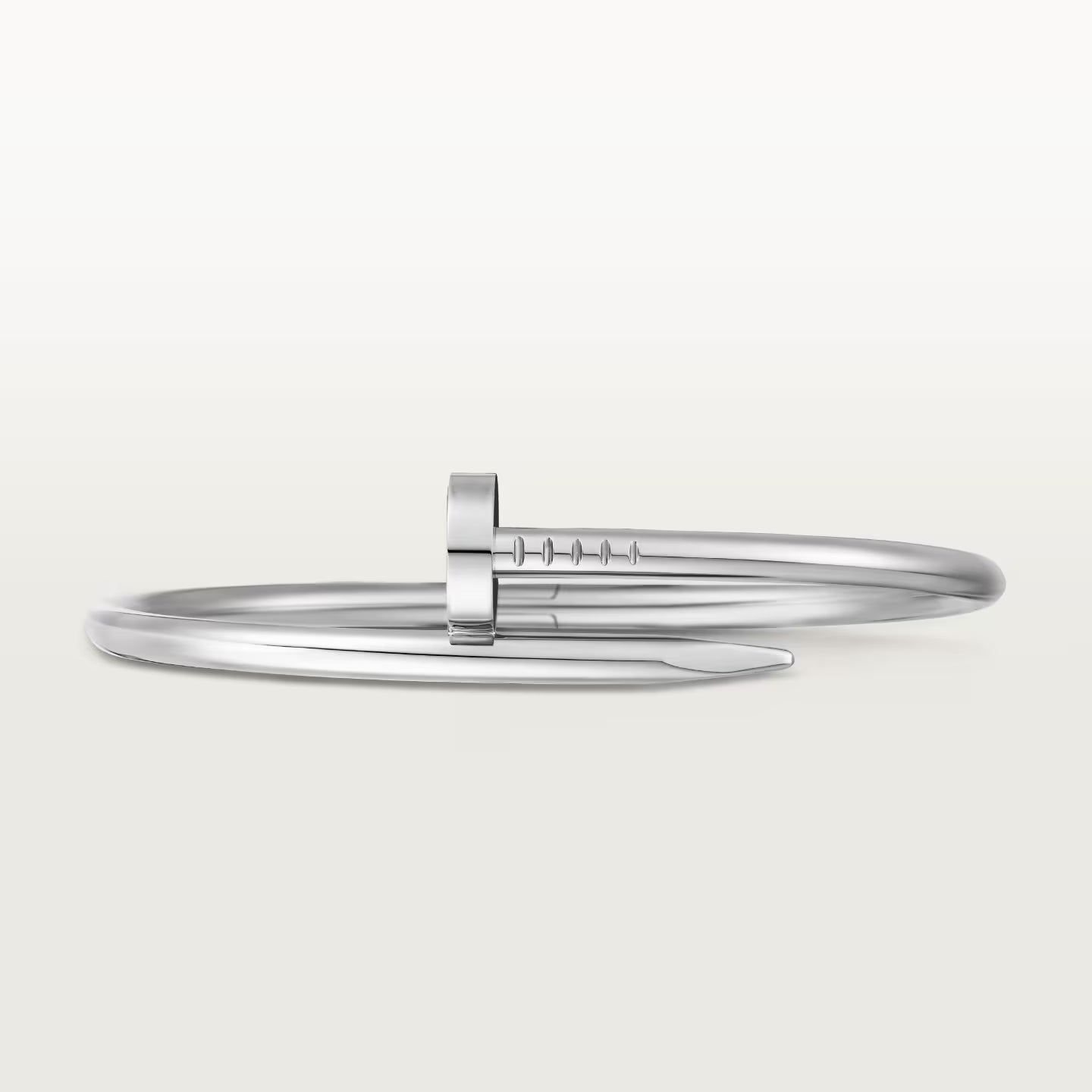 Pulsera Juste un Clou <br> Oro Blanco