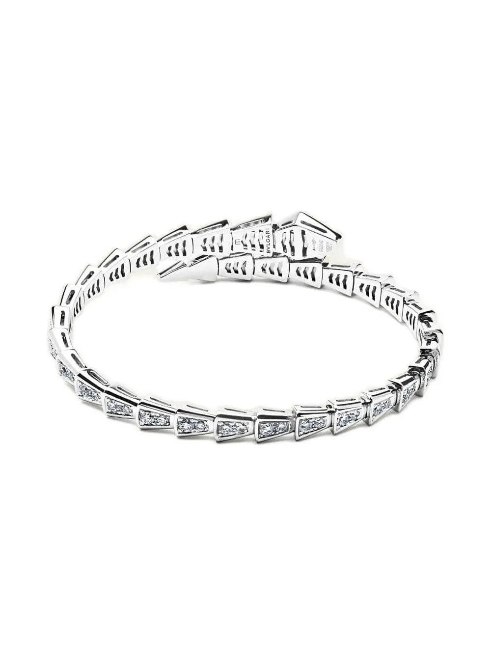 Bracelet Serpenti Viper <br> Oro blanco 18k, diamante 2,80 ct