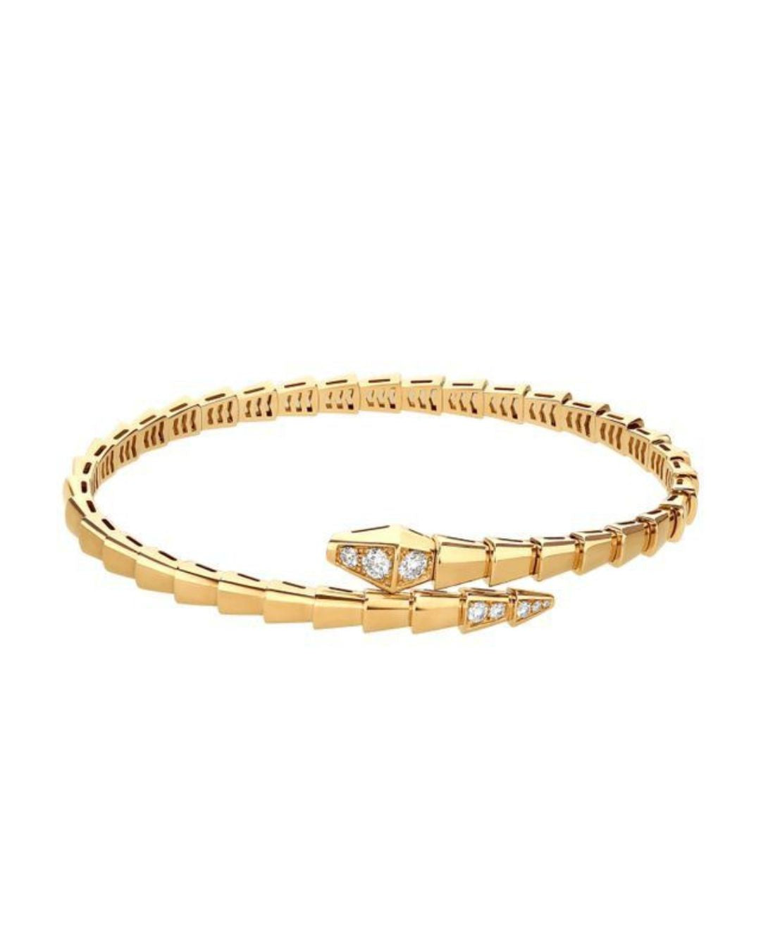 Bracelet Serpenti Viper <br> Oro amarillo 18k, diamante 0,47 ct