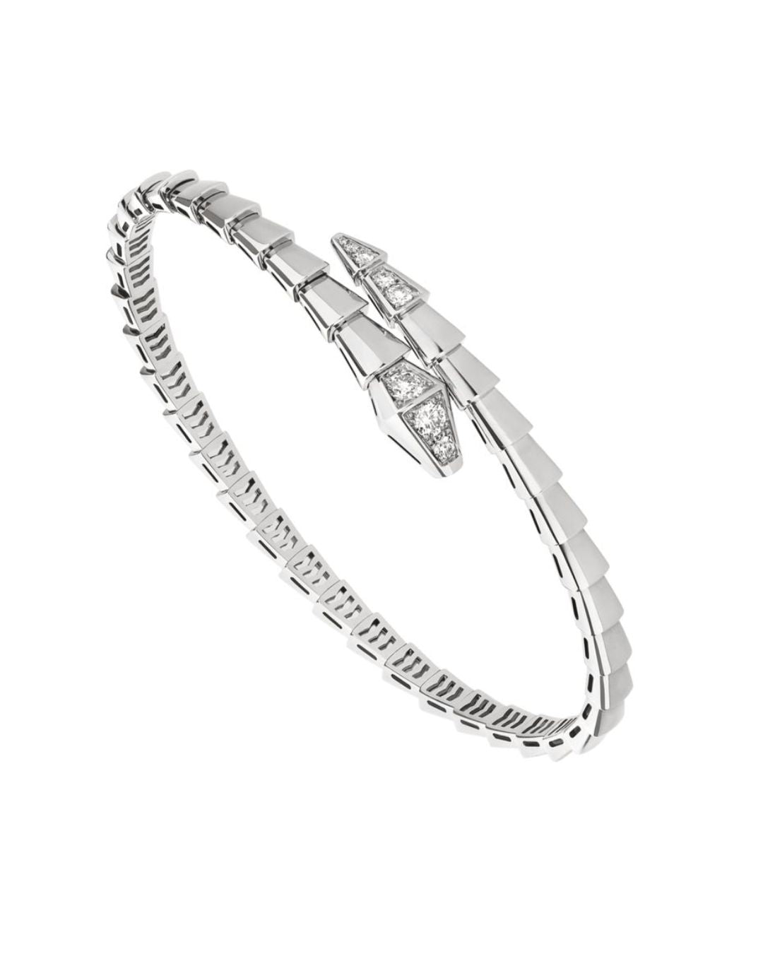Bracelet Serpenti Viper <br> Oro blanco 18k, diamante 0,47 ct