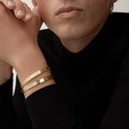 Pulsera LOVE cierre con tornillo <br> Oro Amarillo