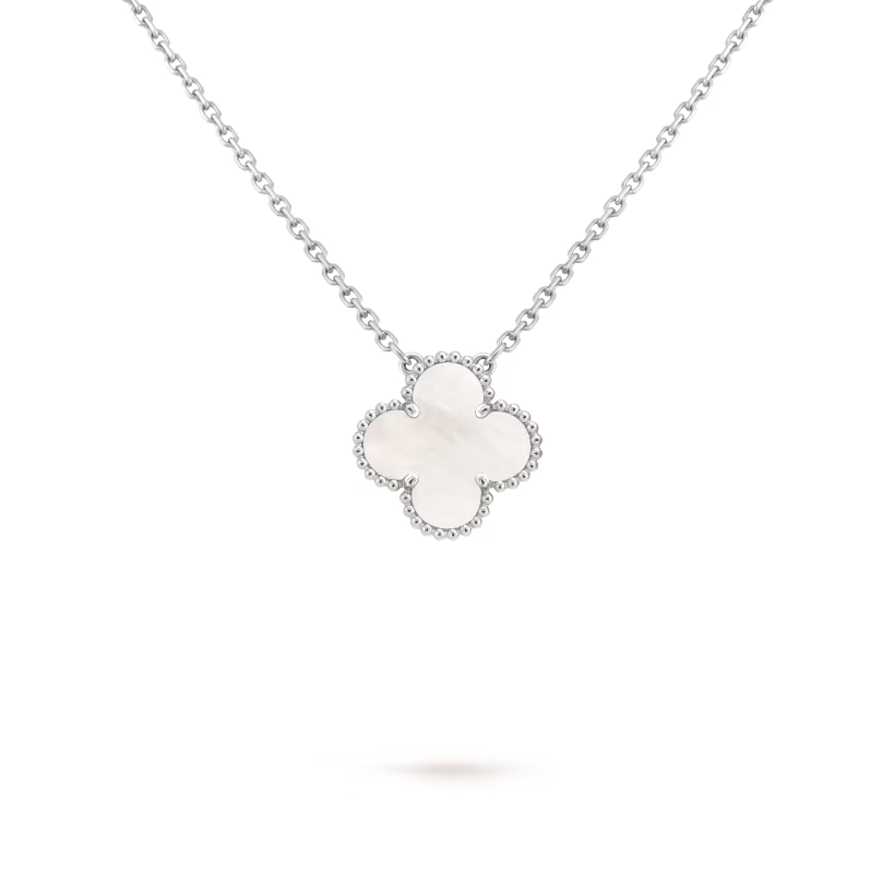 Colgante Alhambra vintage <br> Oro Blanco