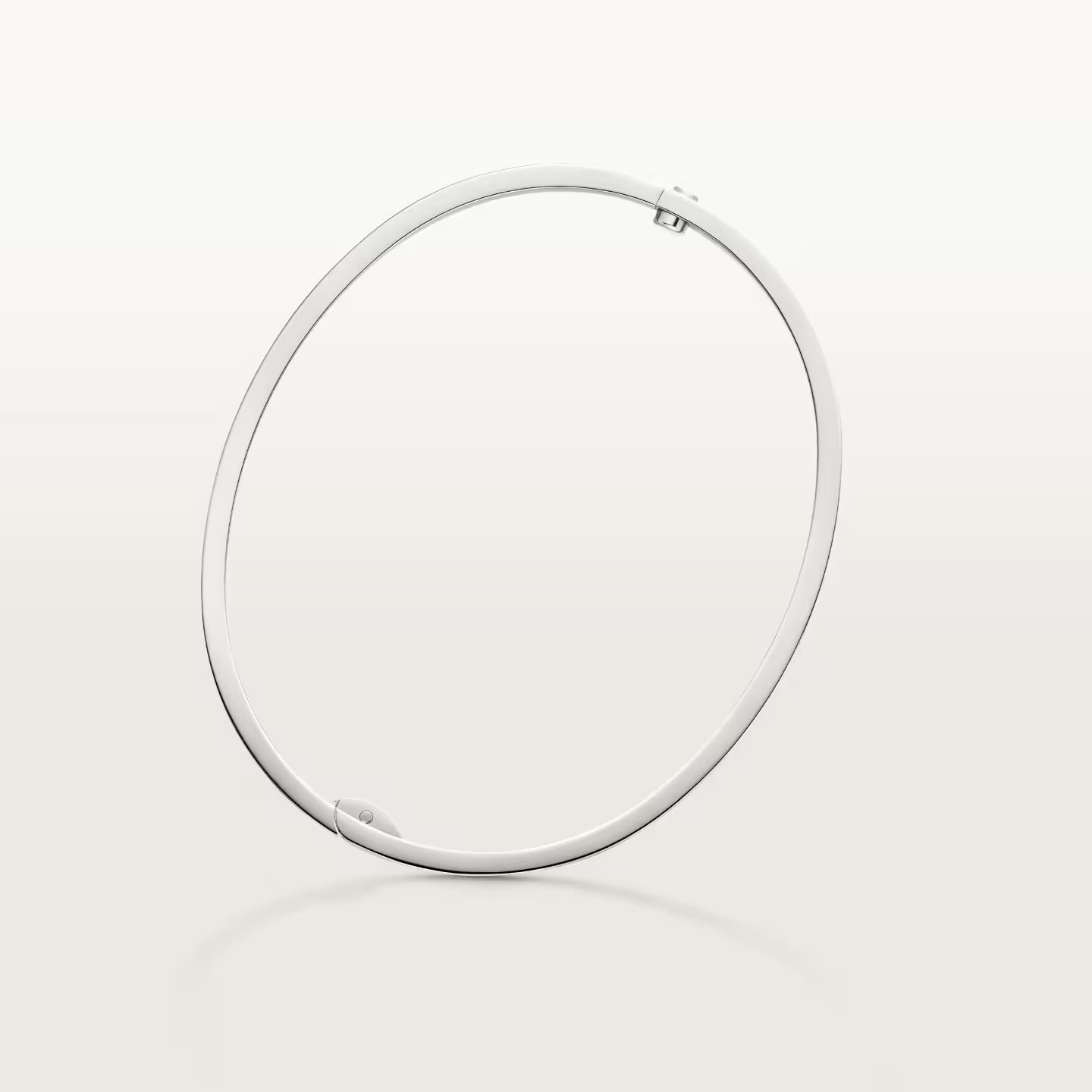 Pulsera LOVE cierre con tornillo <br> Oro Blanco