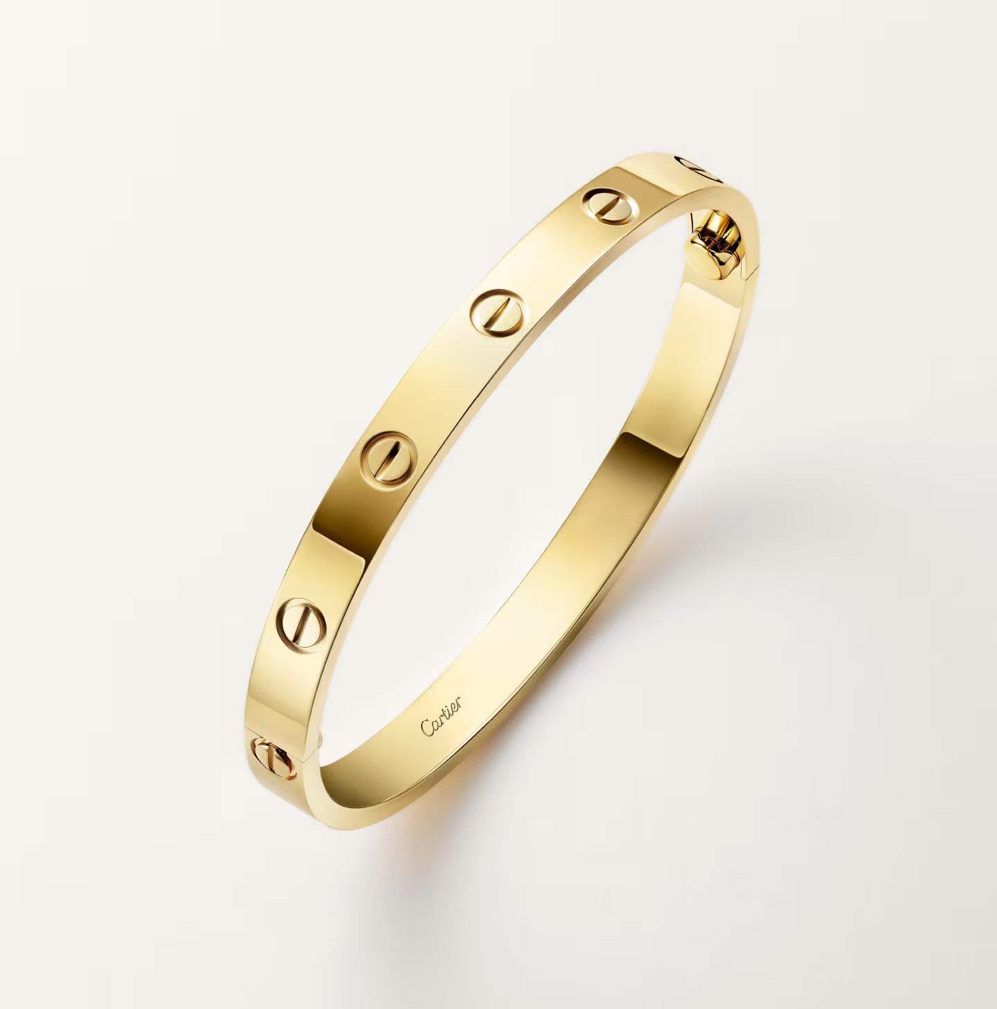 Pulsera LOVE cierre con tornillo - Oro Amarillo