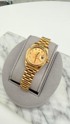 Reloj Rolex Oyster Perpetual <br> Oro con Brillante