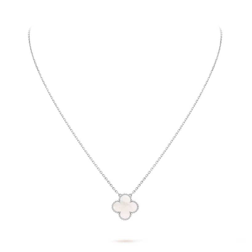 Colgante Alhambra vintage <br> Oro Blanco