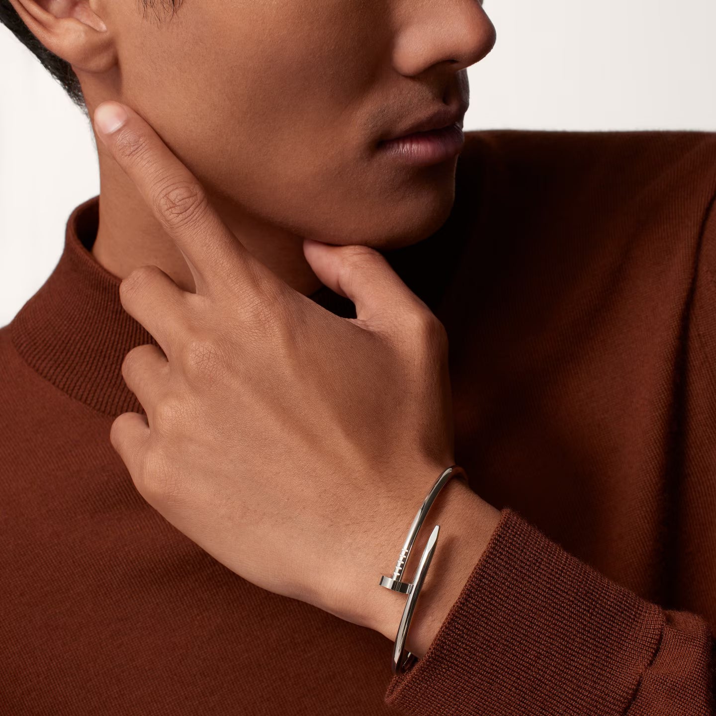 Pulsera Juste un Clou - Oro Blanco