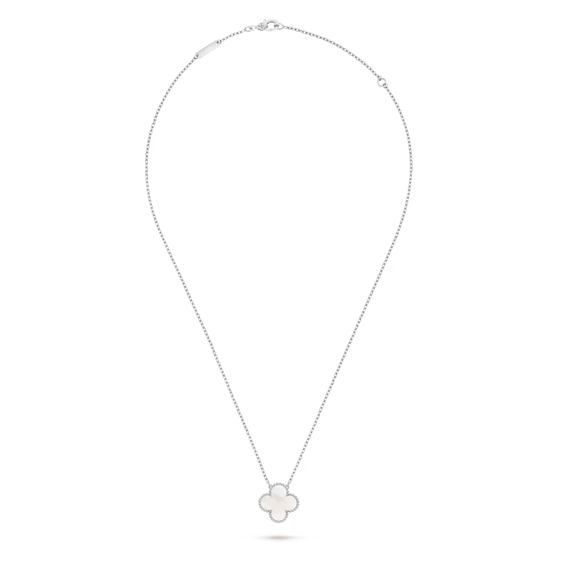 Colgante Alhambra vintage <br> Oro Blanco
